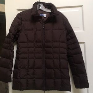 Brown down jacket